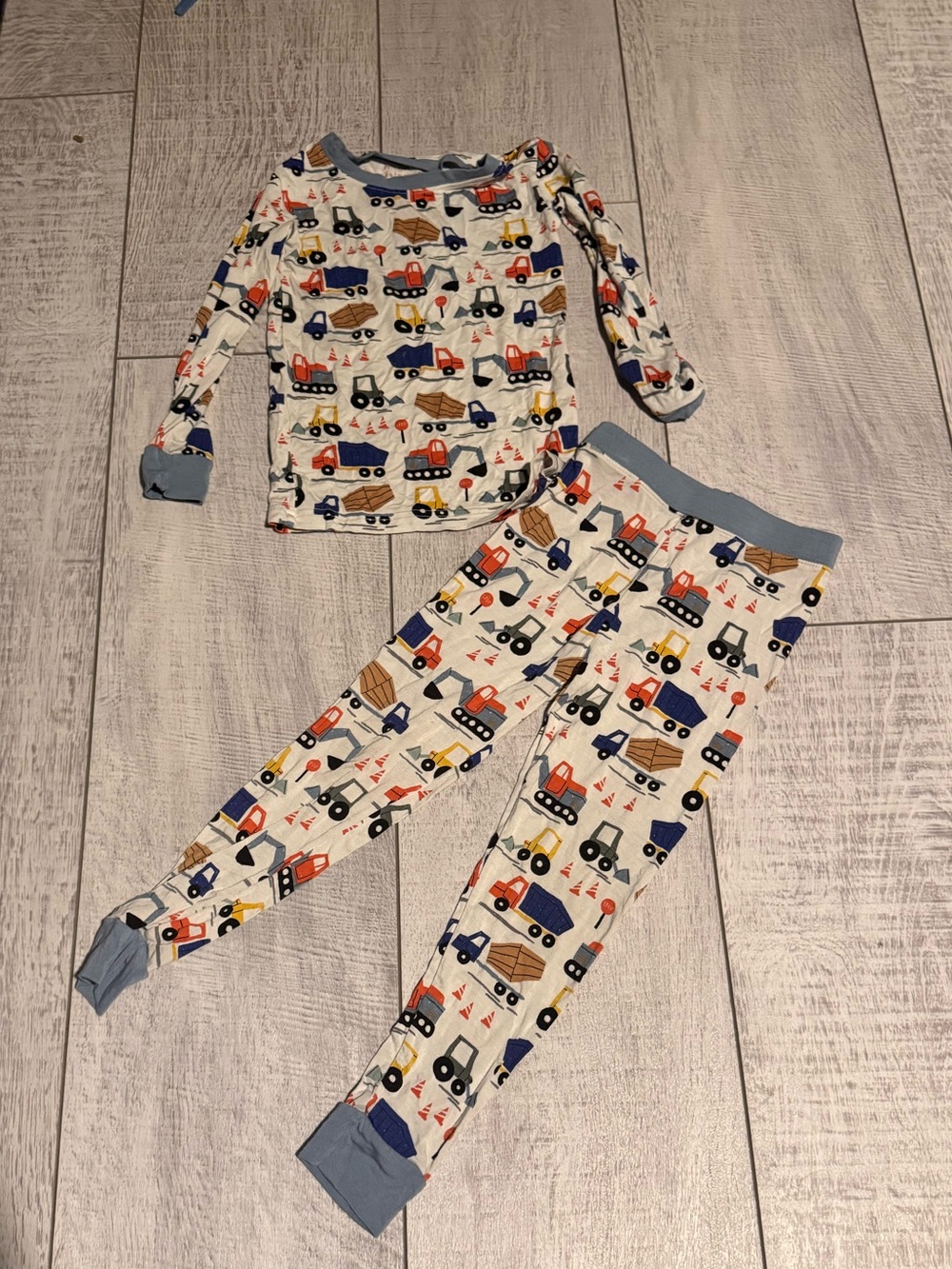 Little Sleepies Construction Trucks Pajama Set – 3T